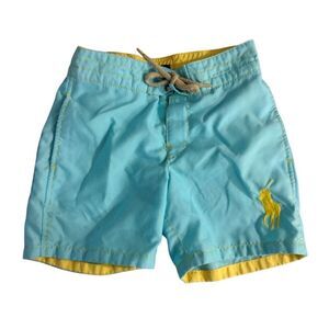 Polo Ralph Lauren Swim Trunks Youth Boys Size 4 Blue Board Shorts
